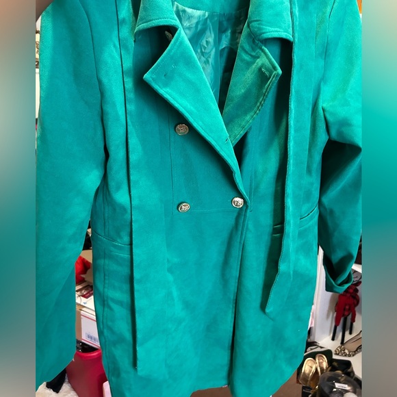 Beautiful Green Coat size M - Picture 4 of 9